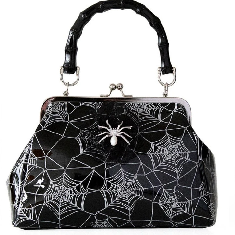 Black Killian Spider Web Handbag